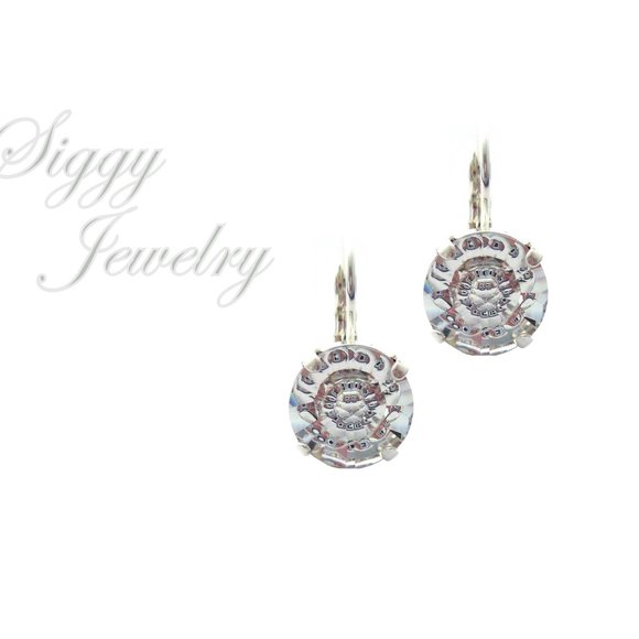 Swarovski Crystal Vision Drop Earrings, 12mm - Picture 1 of 4